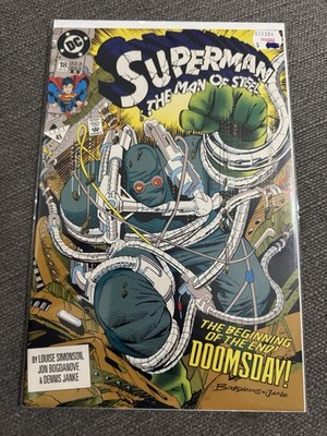 Superman The Man of Steel #18 1st Full Doomsday 1992 DC Comics 2nd Print