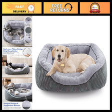 Medium Dog Bed - Washable Orthopedic Rectangle Pet Bed, Soft Calming Sleep, Anti