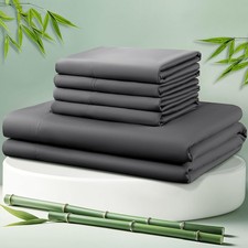 Cooling Bed Sheet 100 Viscose Derived from Bamboo Sheet Set Queen Size 6