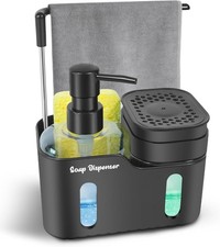 Dual Soap Dispenser Set Kitchen Sink Hand Dish Soap Dispenser New