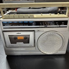Stewart AM/FM Cassette Tape Deck Radio ST-1061 untested