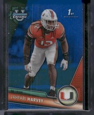 2023 Bowman University Chrome #25 Jahfari Harvey Blue Refractor #/199