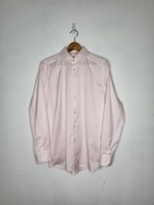 ETON Fine Striped Signature Twill Shirt 39"-15.5" Slim Fit In Pink Men s Medium