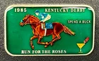 1 oz Silver Bar - 1985 Kentucky Derby - "SPEND A BUCK" - "Run for the Roses"