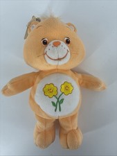 2003 Care Bears Friend Bear 10  Plush Orange w/ Flowers Tcfc w/ Tags Carebears