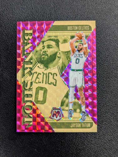 Jayson Tatum [Pink] #11 2024 Panini Mosaic Bank Shot card