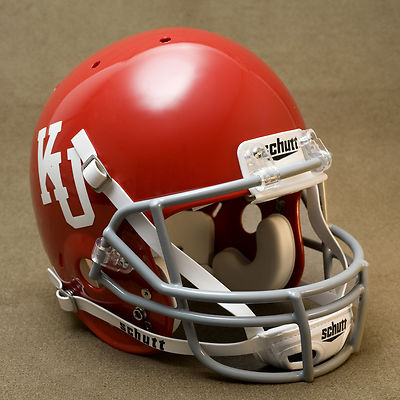 KANSAS JAYHAWKS NCAA Schutt XP Full Size AUTHENTIC Gameday Football Helmet