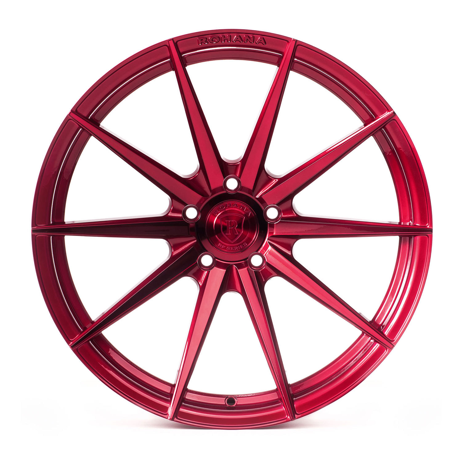 20” ROHANA RF1 GLOSS RED CONCAVE WHEELS FOR AUDI R8 20X9 AND 20X11 
