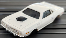Plymouth Barracuda CUDA White JL XtracTion SlotCar SnapOn BODY for AFX autoworld