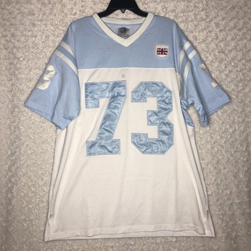 London Jeans 73 Men's Blue and White Jersey Size XL - Picture 1 of 7