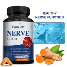 Nerve Shield Pills Supplement Advanced Nerve Formula (30/60/120 Capsules)