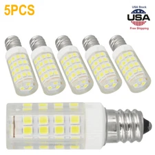 5PCS LED 6000K Corn Bulb Light Candelabra Ceiling Fan Lamp Daylight White 7W E12