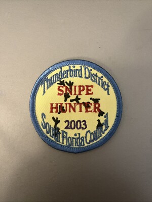 BSA Patch South Florida Council Thunderbird District Snipe Hunter 2003