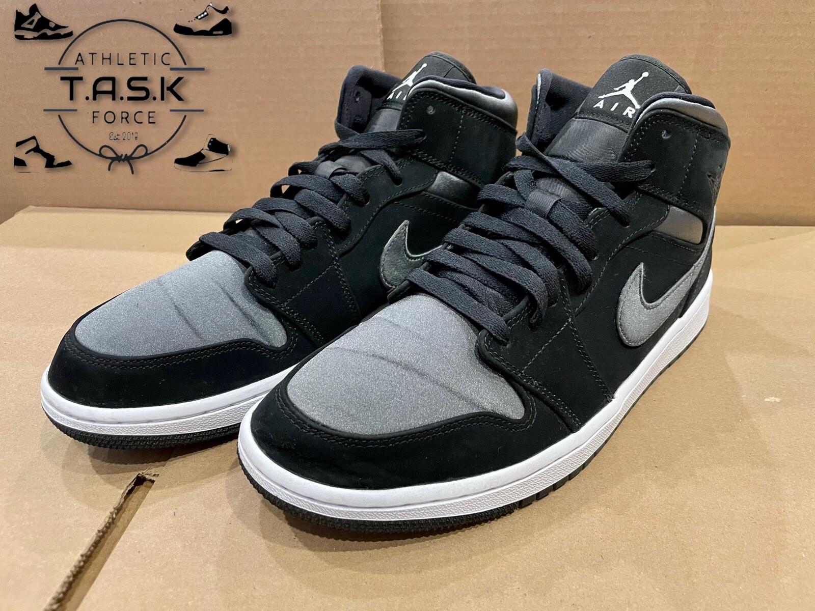 air jordan 1 mid se black anthracite