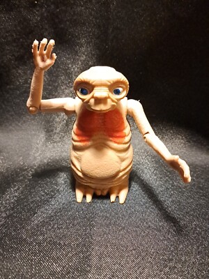 Vintage 80s E.T. The Extra Terrestrial Movie 4'' Figurine Extending Neck