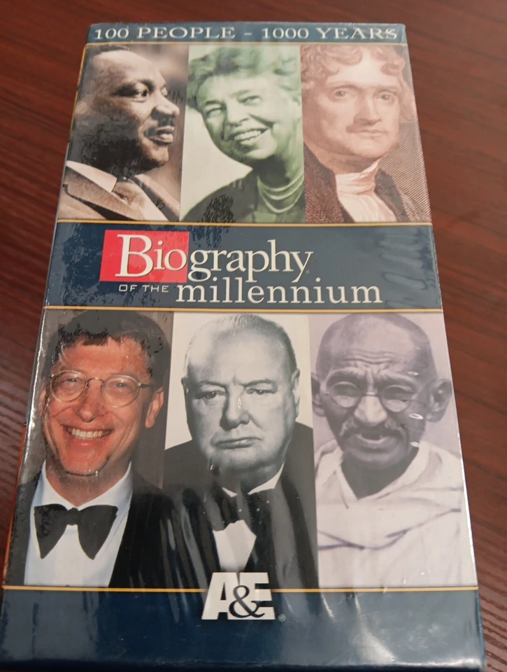 A&E Biography of the Millennium, 100 People 100 Years, 4-Tapes VHS Set - NEW - Image 3 of 4