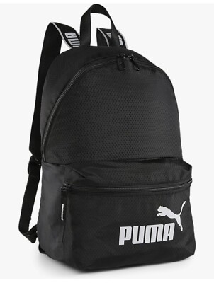 Puma Core Base Backpack Black White 079467_01 Unisex NWT 