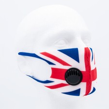 Face Mask Air Filter Valve Protective Covering Washable Fabric Reusable UK Flag