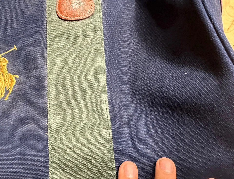 Ralph Lauren Fragrances Le Sac Black Duffle Bag Gym Bag Foto 3 de 4