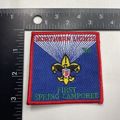 Boy Scouts NORTHERN LIGHTS FIRST SPRING CAMPOREE Patch 29R8