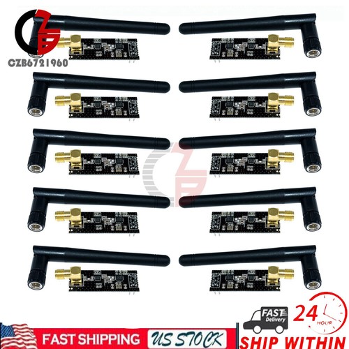 2.4G NRF24L01+PA+LNA SMA Antenna Wireless Transceiver Communication Module USA