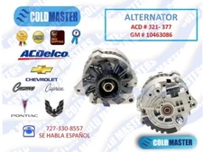 Coldmaster ACDelco Alternator 321-377 – GM 10463086 for 5.0L 305 V8 Gas Engine