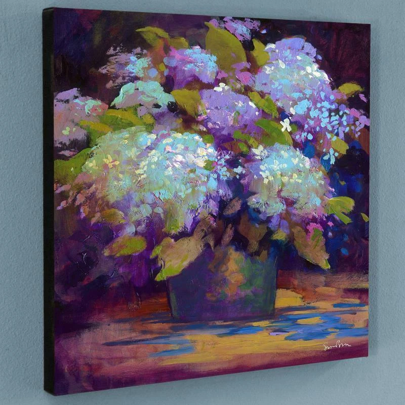 Giclee sobre lienzo Simon Bull edición limitada "Hydrangea" Foto 3 de 4