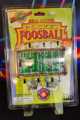 Mini Arcade Taschenkicker 1997 Basic Fun Vintage Sammlerstück Brandneu Versiegelt
