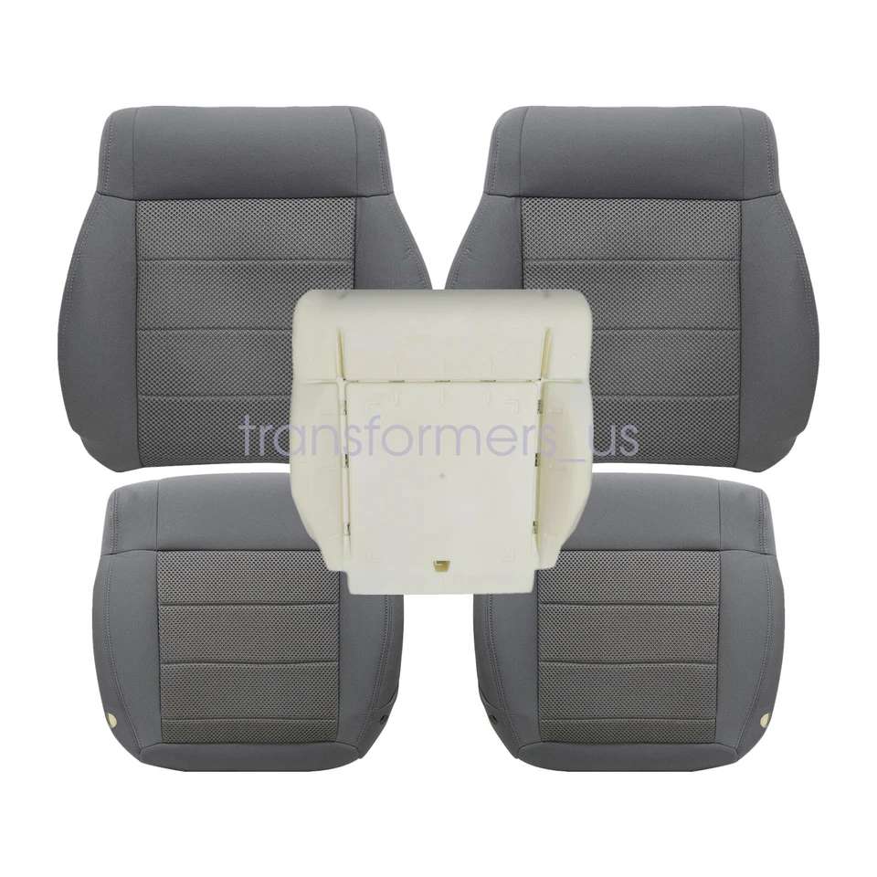 Cubierta de asiento de tela y cojín de espuma para conductor y pasajero Jeep Wrangler 2008-2010 Foto 4 de 4