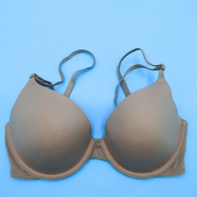 Victorias Secret Bra 32D Wear Everywhere T-Shirt Lightly Lined Brown Khaki New