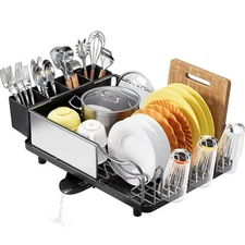 Dish Rack 304 Stainless Steel Dish Drying Rack For Kitchen Counter Dish Drainer 