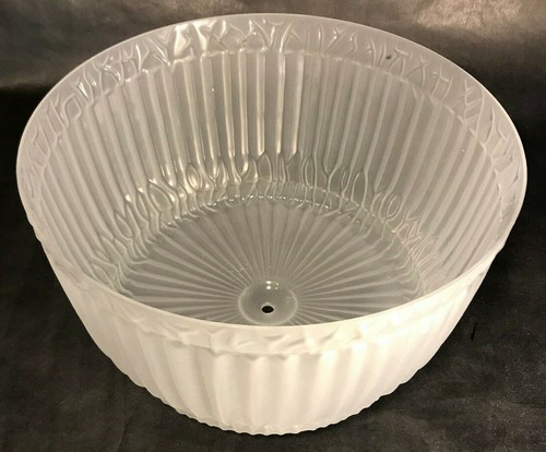 New 11 3/4" Satin Crystal Pairpoint Style Pleated Drapes Shade For Table Lamp - Picture 3 of 4