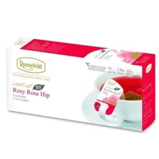Ronnefeldt Leafcup® Rosy Rose Hip. 15 Premium fruit  tea bags. Made in Germany