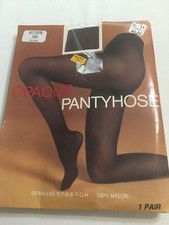 RARE KMart Opaque Tights Pantyhose Wine Medium Sealed Vintage