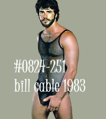 VINTAGE MALE PORTRAIT #0824-251-BC - bill cable 1983 - free shipping in