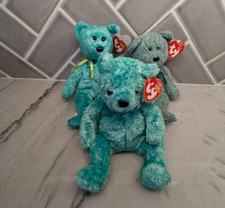 Lot of 3 TY Beanie Baby Irish St Patrick's Day Bears-Killarney, Luck-e, Shamrock