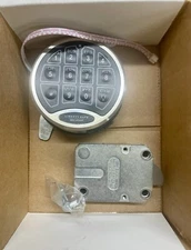 LIBERTY/ SECURAM Backlit Electronic Safe Lock, Chrome (Used, no battery)