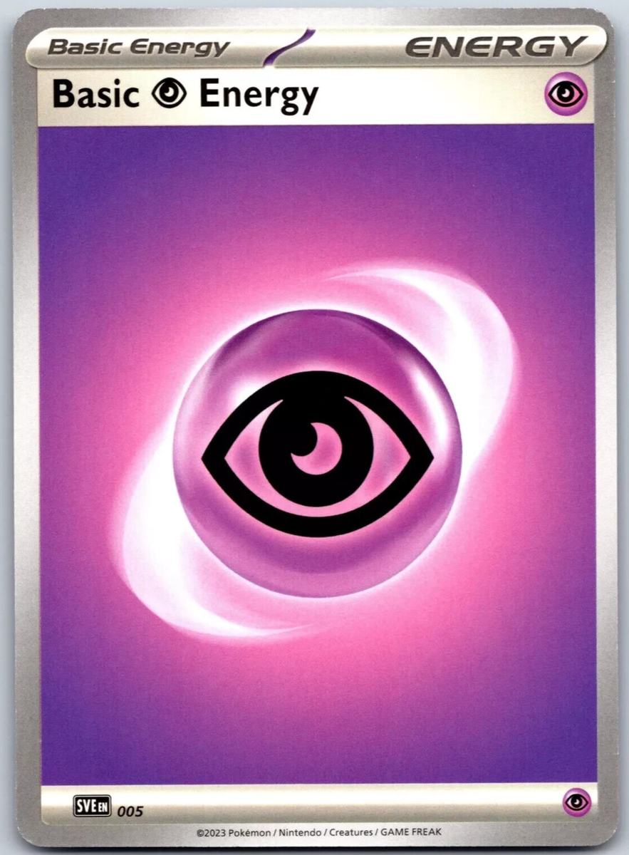 Basic Energy Psychic Type Pure Power Simple Versatile Purple Pokemon TCG 2023 Basic Energy Psychic Type Pure Power Simple Versatile Purple Pokemon TCG 2023