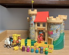 vintage fisher price little people castle
