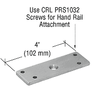 CRL PFS1BS Brushed Stainless 180 Degree Post P-Series Flat Replacement Saddle - Picture 2 of 3
