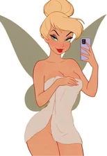 Tinker Bell Waifu Weatherproof Anime Sticker 6" Car Decal