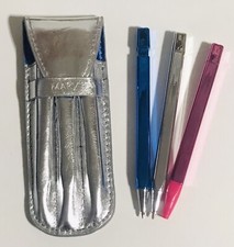 New Mary Kay Consultant Collector's 3 Piece Writing Set in Silver Pouch