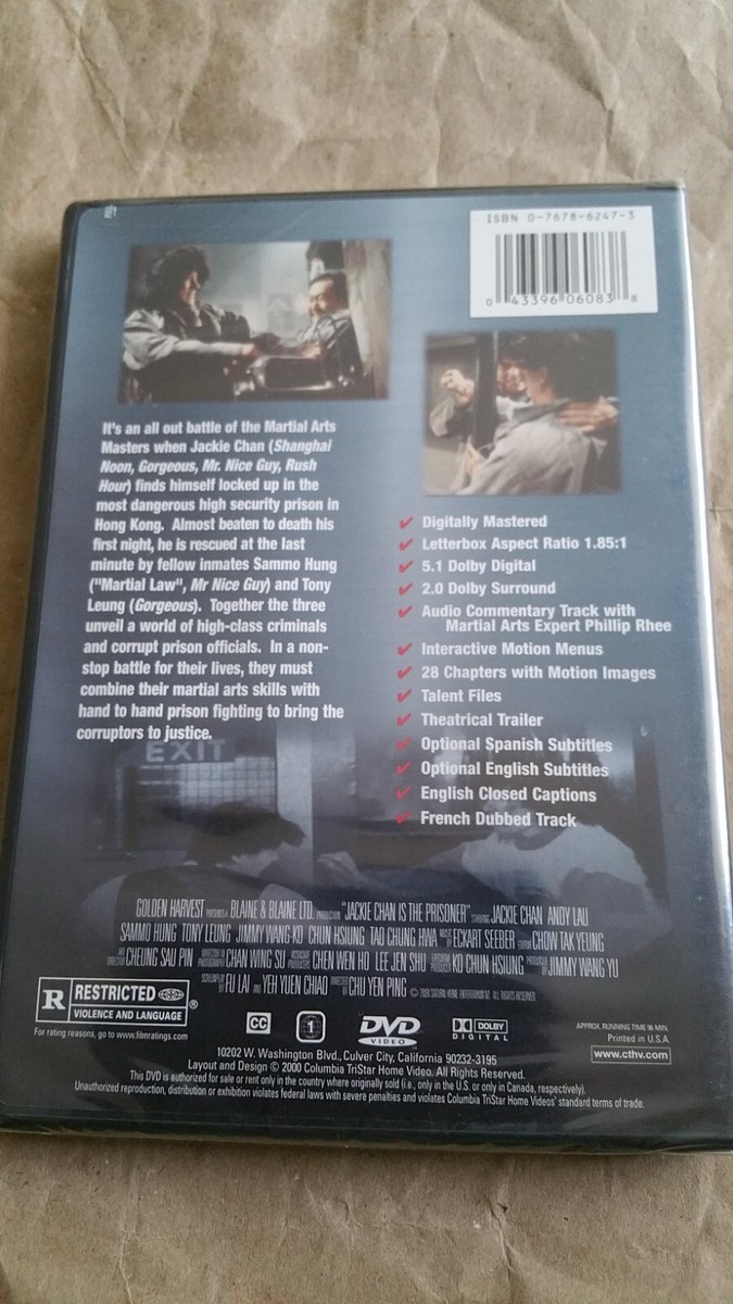 THE PRISONER JACKIE CHAN REGION 1 DVD NEW | eBay