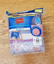 Hanes Cool Comfort Cotton 5 Pack Womens Briefs Size 10/3XL