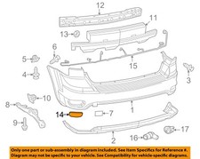 CHRYSLER OEM 11-22 Compass Rear Bumper Bumper Components-Reflector 57010721AC