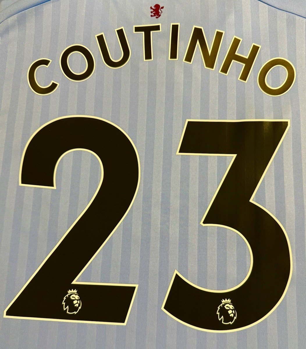 Aston Villa COUTINHO 23 XL シャツ 2021/22 Aston Villa Home Jersey #23 Coutinho 3XL Kappa