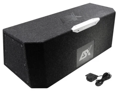ESX DBX208BPA Aktive Active Subwoofer Dual Bandpass Subwoofer 2x 20cm - Bild 1 von 4