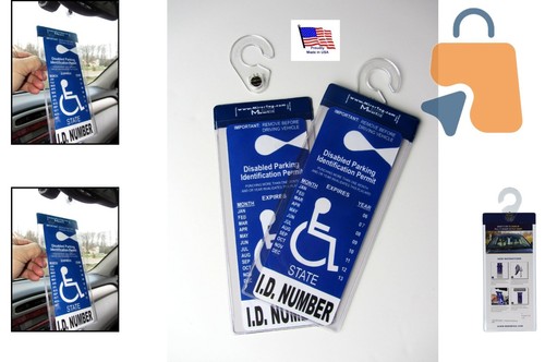 MirorTag Silver: Easy Handicap Parking Placard Holder with Strong Magnet & Hook - Picture 2 of 12