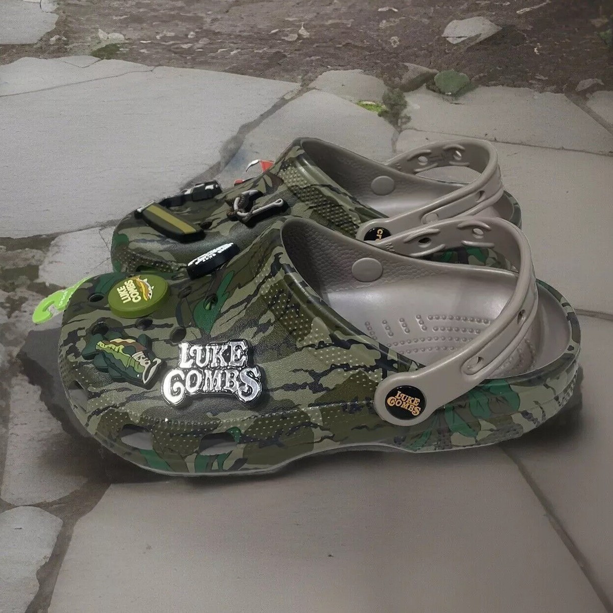Crocs x Luke Combs Collab Bootlegger Camo Clogs Shoes Mens 5 Womens 7 LE New Luke Combs X Crocs Classic RealTree Clog Mens size 7 Womens  main image 2