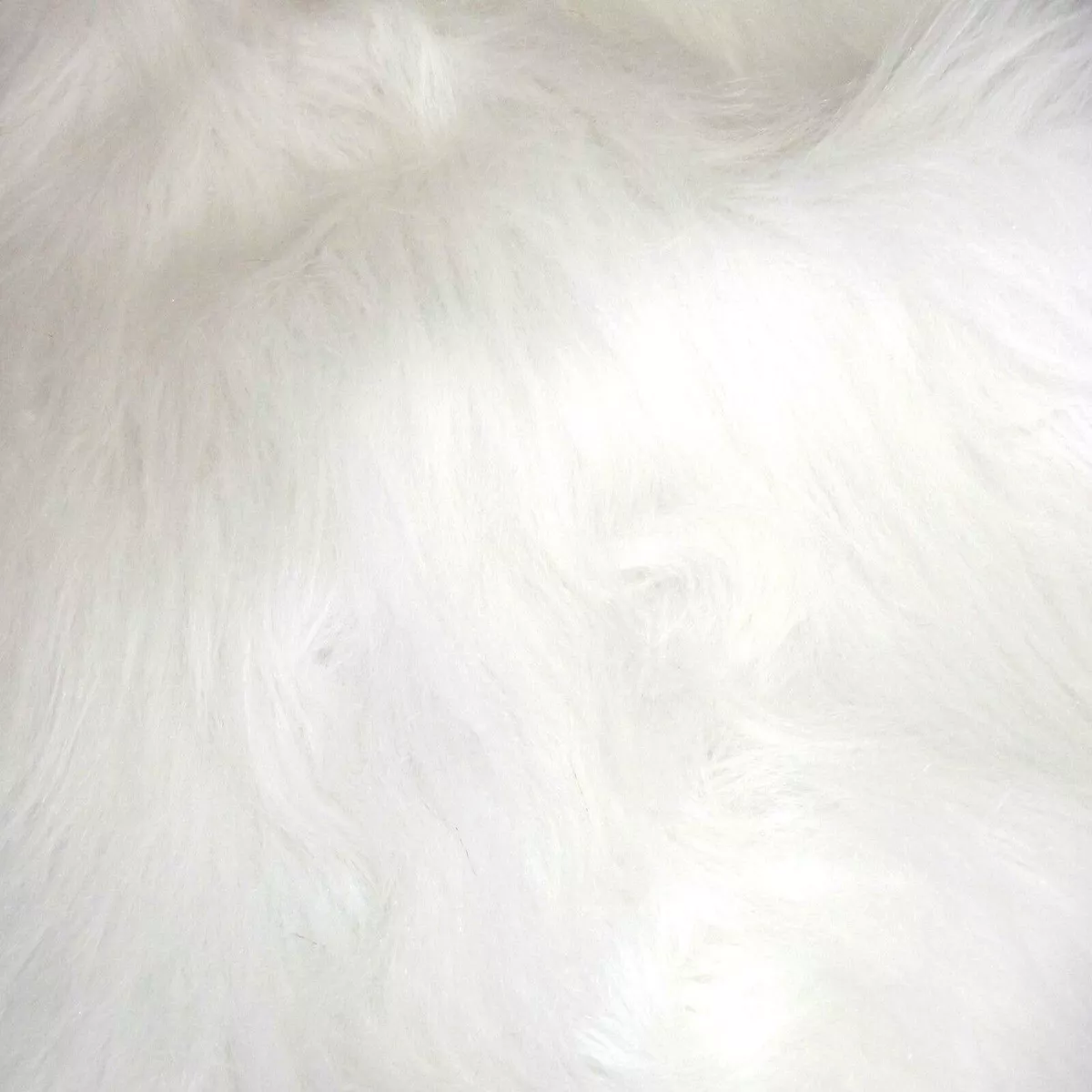 Long Haired Faux Fur Fabric - White - AC 356 / YF56 - Christmas